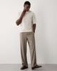 ASOS DESIGN ASOS DESIGN boxy oversized Henley T-shirt in cream textured fabric-White - 2