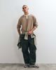 ASOS DESIGN ASOS DESIGN boxy oversized long sleeve henley t-shirt with contrast neck in beige waffle-NEUTRAL - 2