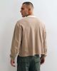 ASOS DESIGN ASOS DESIGN boxy oversized long sleeve henley t-shirt with contrast neck in beige waffle-NEUTRAL - 4
