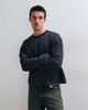 ASOS DESIGN ASOS DESIGN boxy oversized long sleeve ringer t-shirt with sleeve print in washed charcoal-Gray - 1
