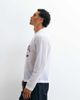 ASOS DESIGN ASOS DESIGN boxy oversized long sleeve t-shirt with daysocial print in white athletic mesh - 3