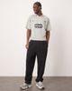 ASOS DESIGN ASOS DESIGN boxy oversized polo with sports graphic in gray - 2