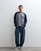 ASOS DESIGN ASOS DESIGN boxy oversized raglan T-shirt with print in washed gray and navy - 2