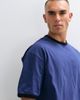 ASOS DESIGN ASOS DESIGN boxy oversized ringer t-shirt in washed blue-Navy - 2