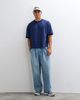 ASOS DESIGN ASOS DESIGN boxy oversized ringer t-shirt in washed blue-Navy - 3