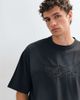 ASOS DESIGN ASOS DESIGN boxy oversized t-shirt with applique in washed charcoal-Gray - 3