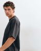 ASOS DESIGN ASOS DESIGN boxy oversized t-shirt with applique in washed charcoal-Gray - 4