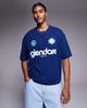 ASOS DESIGN ASOS DESIGN boxy oversized t-shirt with athletic graphic in navy - 1