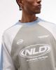 ASOS DESIGN ASOS DESIGN boxy oversized t-shirt with cut and sew paneling and athletic graphic in gray - 4