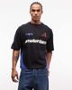 ASOS DESIGN ASOS DESIGN boxy oversized t-shirt with cut and sew paneling and sports graphics in black - 1