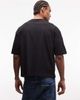 ASOS DESIGN ASOS DESIGN boxy oversized t-shirt with cut and sew paneling and sports graphics in black - 4