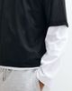 ASOS DESIGN ASOS DESIGN boxy oversized T-shirt with double layer in white and black sports mesh - 4