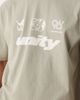 ASOS DESIGN ASOS DESIGN boxy oversized T-shirt with front chest graphic in gray green - 4
