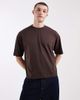 ASOS DESIGN ASOS DESIGN boxy oversized T-shirt with gym graphic in brown - 3