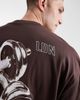 ASOS DESIGN ASOS DESIGN boxy oversized T-shirt with gym graphic in brown - 4