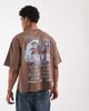 ASOS DESIGN ASOS DESIGN boxy oversized T-shirt with Missouri graphic in brown wash - 1