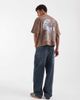ASOS DESIGN ASOS DESIGN boxy oversized T-shirt with Missouri graphic in brown wash - 3