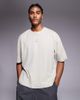 ASOS DESIGN ASOS DESIGN boxy oversized T-shirt with sports graphic in beige-Neutral - 2