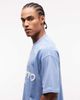 ASOS DESIGN ASOS DESIGN boxy oversized T-shirt with sports graphic in washed blue - 4