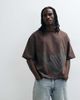 ASOS DESIGN ASOS DESIGN boxy oversized t-shirt with text print in brown - 2