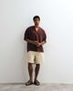 ASOS DESIGN ASOS DESIGN boxy oversized T-shirt with V-neck in brown texture - 3