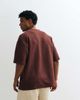 ASOS DESIGN ASOS DESIGN boxy oversized T-shirt with V-neck in brown texture - 4