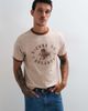 ASOS DESIGN ASOS DESIGN boxy regular ringer T-shirt in washed beige-Neutral - 4