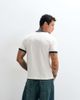 ASOS DESIGN ASOS DESIGN boxy regular ringer T-shirt with sports slogan graphic in cream-White - 3