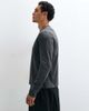 ASOS DESIGN ASOS DESIGN boxy regular washed long sleeve top with horseshoe print in charcoal-Gray - 3