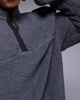 ASOS DESIGN ASOS DESIGN boxy relaxed borg quarter zip sweatshirt in charcoal-Gray - 2