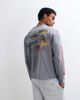 ASOS DESIGN ASOS DESIGN boxy relaxed long sleeve t-shirt with print in washed gray - 1