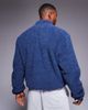 ASOS DESIGN ASOS DESIGN boxy relaxed quarter zip borg sweatshirt in blue - 2