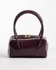 ASOS DESIGN ASOS DESIGN boxy shoulder bag with contrast binding in burgundy-Red - 1