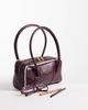 ASOS DESIGN ASOS DESIGN boxy shoulder bag with contrast binding in burgundy-Red - 2
