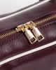 ASOS DESIGN ASOS DESIGN boxy shoulder bag with contrast binding in burgundy-Red - 3