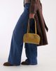 ASOS DESIGN ASOS DESIGN boxy shoulder bag with contrast edges in chartreuse-Green - 3