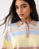 ASOS DESIGN ASOS DESIGN boxy striped polo shirt in pastel multi - 1