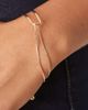 ASOS DESIGN ASOS DESIGN bracelet with dainty cuff and chain detail in gold tone - 3