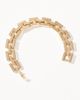 ASOS DESIGN ASOS DESIGN bracelet with rectangle chain detail in gold tone - 2