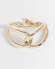 ASOS DESIGN ASOS DESIGN bracelet with statement t- bar chain in gold tone - 1