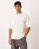 ASOS DESIGN ASOS DESIGN breatheMAX™ heavyweight oversized T-shirt in cream cotton blend-White - 1