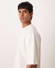 ASOS DESIGN ASOS DESIGN breatheMAX™ heavyweight oversized T-shirt in cream cotton blend-White - 4