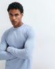 ASOS DESIGN ASOS DESIGN breatheMAX Lite long sleeve t-shirt in blue pique - 1