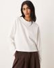 ASOS DESIGN ASOS DESIGN breatheMAX™ long sleeve boxy crop tee in white - 1