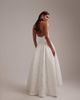 ASOS DESIGN ASOS DESIGN Bridal curved strapless neckline lace midi dress in ivory-White - 2
