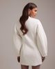 ASOS DESIGN ASOS DESIGN bridal structured blazer mini dress in ivory-White - 2