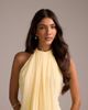 ASOS DESIGN ASOS DESIGN Bridesmaids grecian draped halter maxi dress in yellow - 2