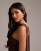 ASOS DESIGN ASOS DESIGN bridesmaids halter neck satin maxi dress with scarf detail in chocolate-Brown - 4