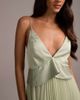 ASOS DESIGN ASOS DESIGN bridesmaids hybrid cami maxi dress with pleat skirt in sage green - 4