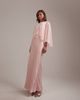 ASOS DESIGN ASOS DESIGN Bridesmaids sheer chiffon cape overlay bias cut satin dress in pink - 1